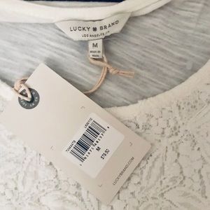 Lucky Brand White Eyelet Top